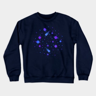 Pixelated Space Crewneck Sweatshirt